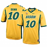 North Dakota State Bison 10 Lance Dunn Gold College Football Jersey Dzhi,baseball caps,new era cap wholesale,wholesale hats